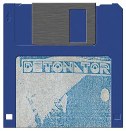 Cartridge artwork for Detonator on the Commodore Amiga.